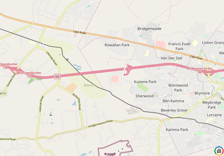Map location of Hunters Retreat